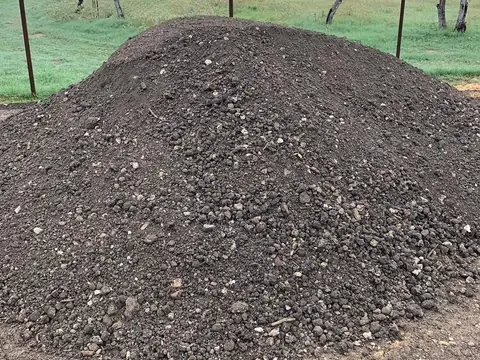 Pile of asphalt millings