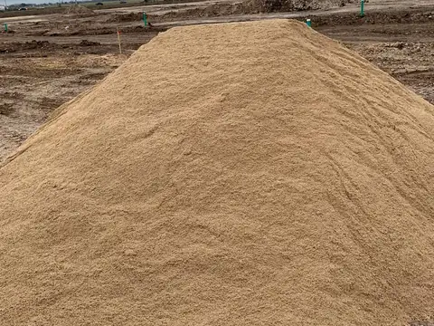 Pile of washed sand